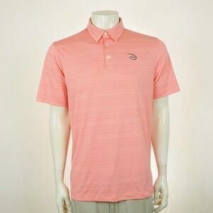 Ashworth Golf Polo Shirt Mens Medium Pink Walt Disney Disneyland Disney World